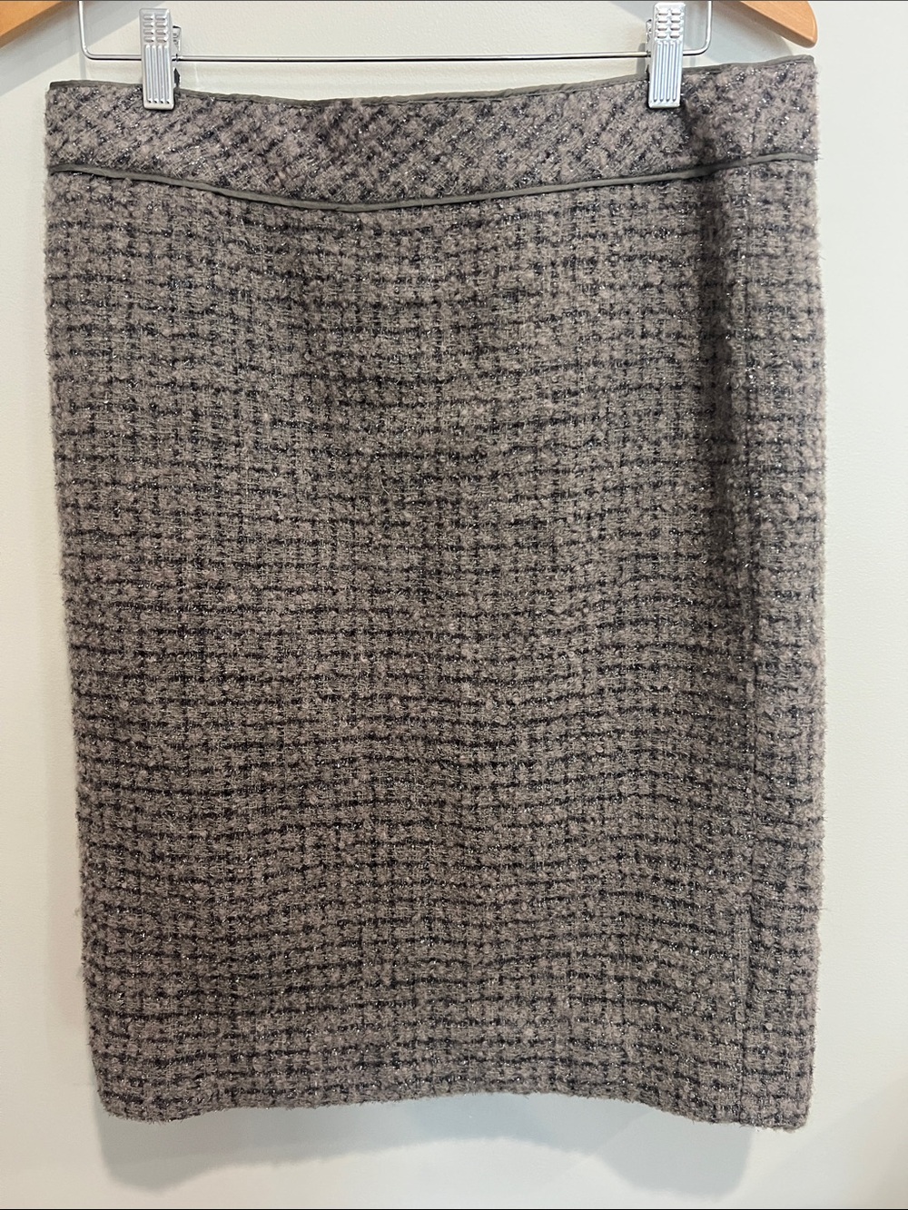 NWT J.crew metallic  pencil skirt size 12